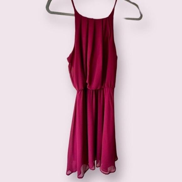 Francesca’s Blue Rain Wine Dress Size S - Picture 1 of 6